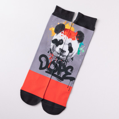 Printing Wave Street Fashion Socks Sports Socks Tide AB Sock Mismatched Socks